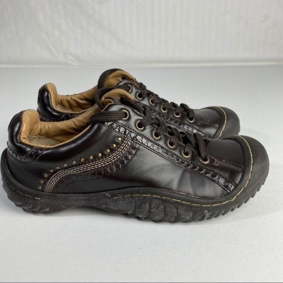 J-41 Jeep Amazon Vegan Leather Lace Up Brown Sneakers Shoes Women's 7 - Picture 6 of 8